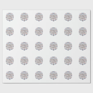 Papier Cadeau Mariée Américaine Création Vectorielle De Mariage