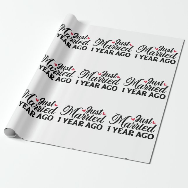 Papier Cadeau Mariés il y a un an (Déroulé)
