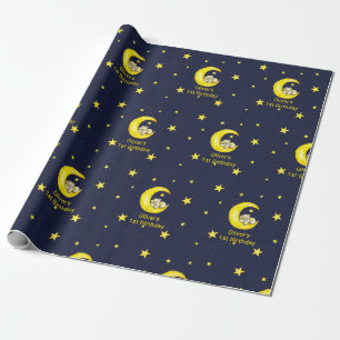 Papier Cadeau Marine Gold Twinkle Little Star Personnalisé