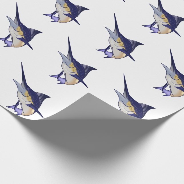 Papier Cadeau Marlin bleu (Coin)