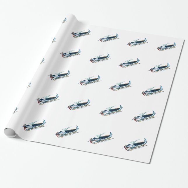 Papier Cadeau Marlin Sledding le papier de cadeau (Déroulé)