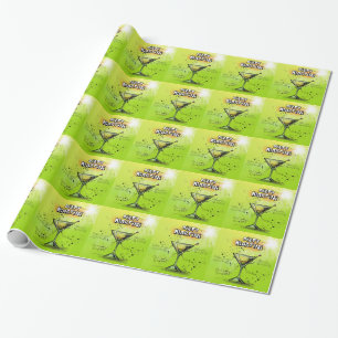 Papier Cadeau Martini - Cocktail Cadeau