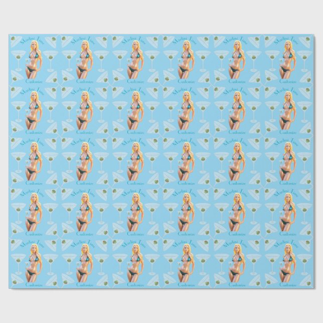 Papier Cadeau Martini time Bikini Babe Thunder_Cove  (Plat)