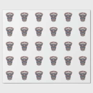 Papier Cadeau Masque de gardien patriotique Inspiré de la libert