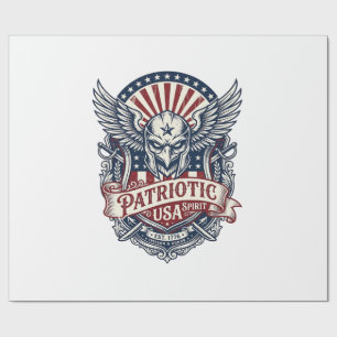 Papier Cadeau Masque de gardien patriotique inspiré de la libert