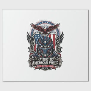 Papier Cadeau Masque de gardien patriotique inspiré de la libert
