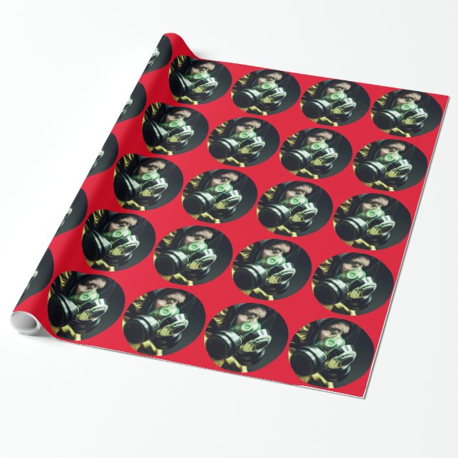 Papier Cadeau Masque de protection contre le virus Corona (Déroulé)