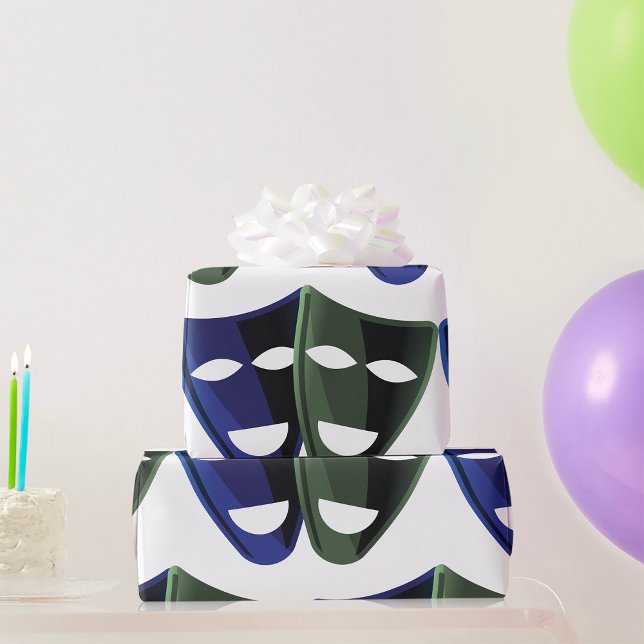 Papier Cadeau Masques de Théâtre (Créateur téléchargé)