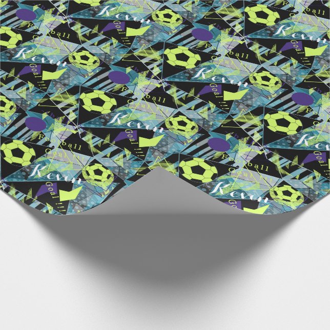 Papier Cadeau match de football (Coin)
