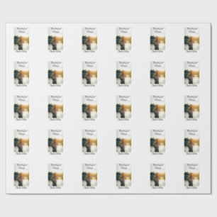 Papier Cadeau match parfait photo couple mariage moderne ajouter