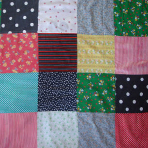 Papier Cadeau matériau coloré patchwork de style vintage
