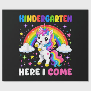 Papier Cadeau Maternelle me voilà Licorne Rentrée scolaire