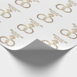Papier Cadeau Matron D'Honneur Romantique Anneaux D'Or Mariage<br><div class="desc">Un design mariage romantique qui ferait un grand souvenir pour votre matron d'honneur. Deux anneaux de mariage,  un groupe de mariage mariés et une mariée énorme bague en diamant. L'image a l'air d'or scintillant.</div>