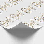 Papier Cadeau Matron D'Honneur Romantique Anneaux D'Or Mariage<br><div class="desc">Un design mariage romantique qui ferait un grand souvenir pour votre matron d'honneur. Deux anneaux de mariage,  un groupe de mariage mariés et une mariée énorme bague en diamant. L'image a l'air d'or scintillant.</div>