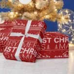 Papier Cadeau Mauvais Joyeux CHRISTmas Sweater Christian Rouge B<br><div class="desc">BTW - C'est la version avec la couture parfaite. Faites une déclaration de mode dans le papier d'emballage avec notre version de 'Le doux pull de Noël' rencontre le christianisme. Le destinataire du cadeau vérifiera très probablement s'il est vraiment tricoté. Nous disons "Joyeux Noël" tout le temps, mais nous oublions...</div>