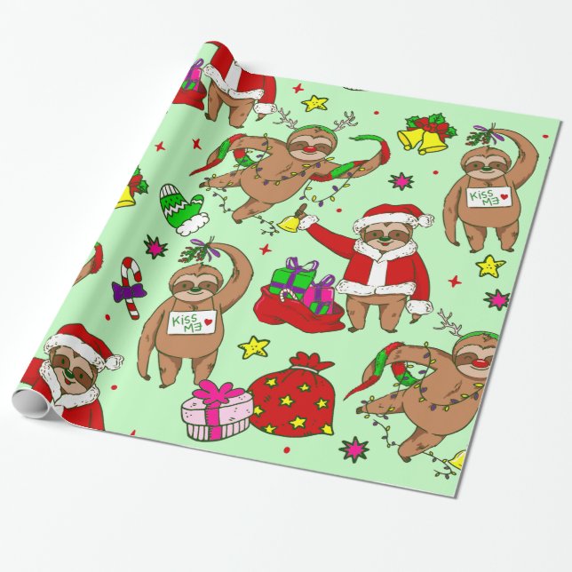 Papier Cadeau mauvais noël santa claus (Déroulé)