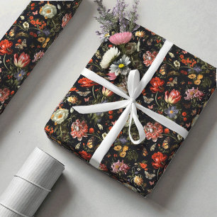 Papier Cadeau Maximaliste Baroque Floral