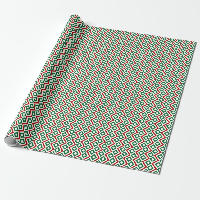 Papier Cadeau Méandre de Noël (Déroulé)
