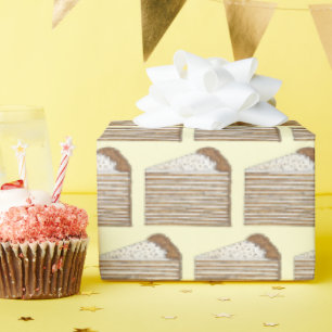 Papier Cadeau Medovik Medivnyk Russie Ukrainienne Miel Gâteau