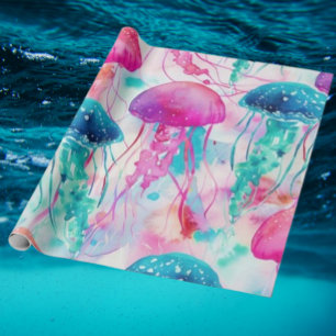 Papier Cadeau Méduse vive
