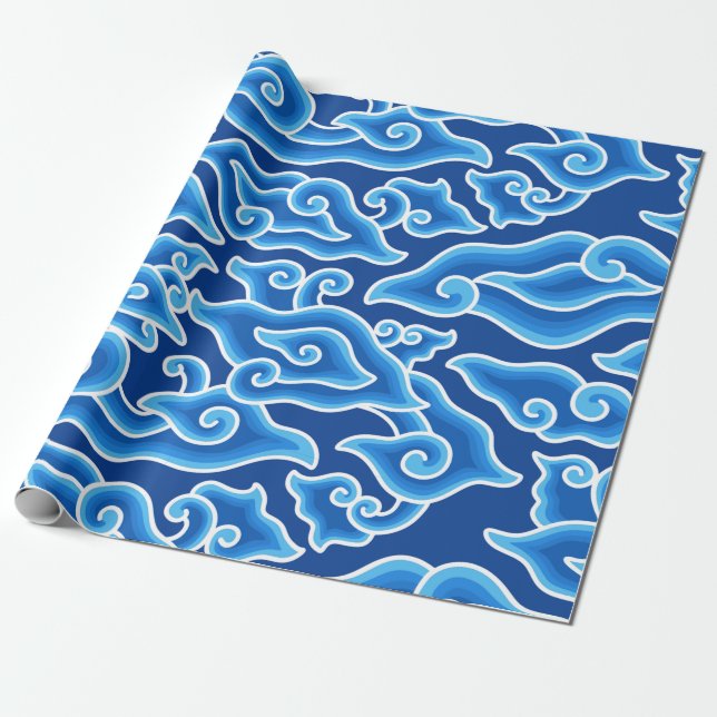 Papier Cadeau Megamendung batik motif megamendung (Déroulé)