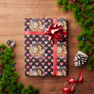 Papier Cadeau Meilleur ami pour toujours Coeurs BFF, ajouter pho