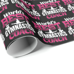 Papier Cadeau Meilleur entraîneur de gymnastique féminine au mon