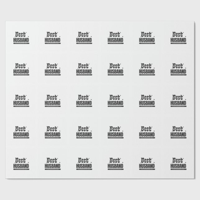 Papier Cadeau MEILLEUR MARI dans un second rôle- (Plat)