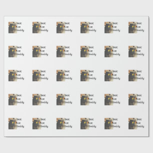 Papier Cadeau Meilleur modèle de cadeau de nom de photo de chat