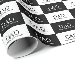 Papier Cadeau Meilleur Papa de Tous les Temps Fête des Pères
