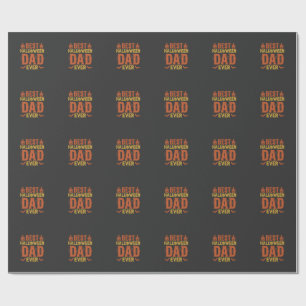 Papier Cadeau Meilleur papa Halloween de tous les temps Design v