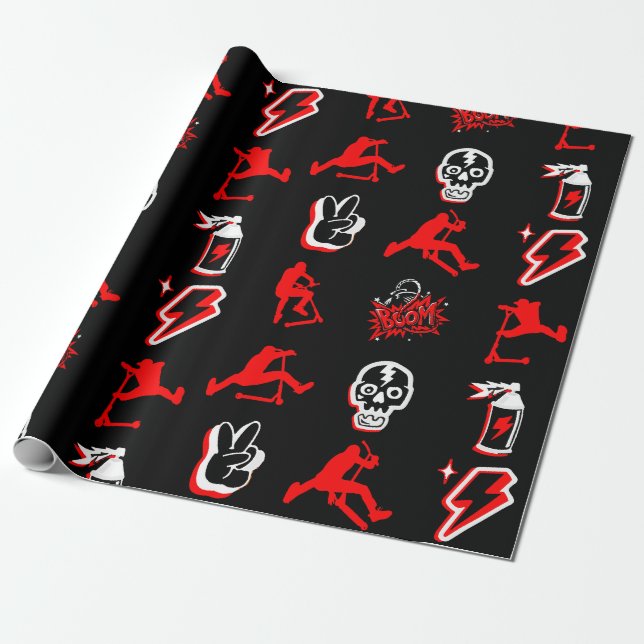 Papier Cadeau Meilleur Scooters Pro Freestyle (Déroulé)