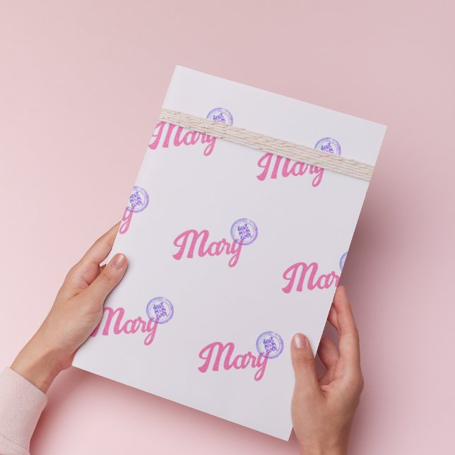 Papier Cadeau Meilleure maman jamais personnalisée Fête des mère (Créateur téléchargé)
