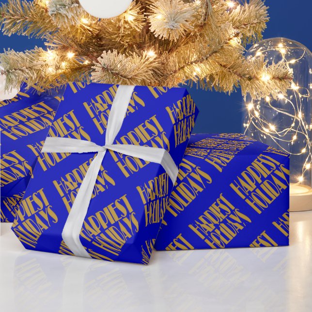 Papier Cadeau meilleurs vœux de fêtes (Vacances)