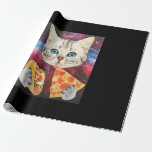 Papier Cadeau Mème de chat Galaxy Taco