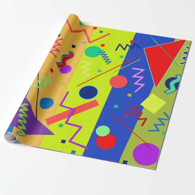 Papier Cadeau Memphis n° 59 (Déroulé)