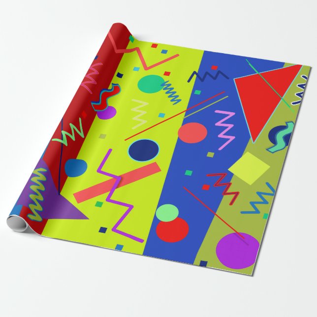 Papier Cadeau Memphis n° 63 (Déroulé)