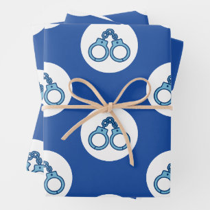 Papier cadeau Menottes de Police