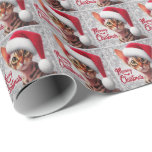 Papier Cadeau Meow Christmas Devon Rex Cat, Xmas Père Noël Cat<br><div class="desc">Célébrez les vacances avec notre design festif 'Meow Christmas Devon Rex Cat' avec un charmant chat Xmas Père Noël. Cette oeuvre fantaisiste et joyeuse capte la joie de la saison avec la personnalité ludique de la race de chat Devon Rex. Parfait pour les amateurs de chats et ceux qui adorent...</div>