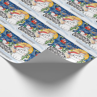 Papier Cadeau Meowy Christmas