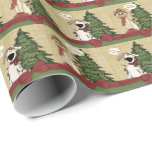 Papier Cadeau Meowy Christmas Chat & Grrr Mange Chien<br><div class="desc">Adorable chat et chien disant "Meowy Christmas" & "Grrrr-eçons" debout devant un arbre de Noël. Conçu par Simply Put by Robin; modifié cat par Trina Clark,  DigiScraps; modifié dog par Alice Smith,  DigiScraps; bow par MarloDee Designs.</div>