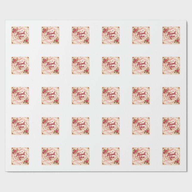 Papier Cadeau Merci  (Plat)