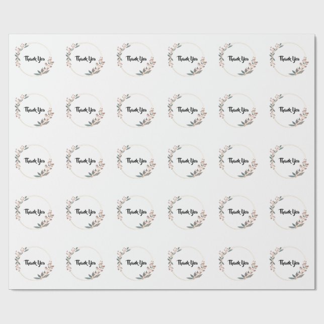 Papier Cadeau Merci  (Plat)