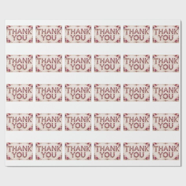 Papier Cadeau Merci  (Plat)