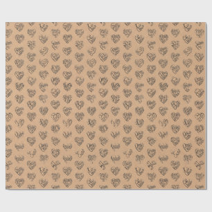 Papier Cadeau Merci en 44 langues sous forme de motif en forme d