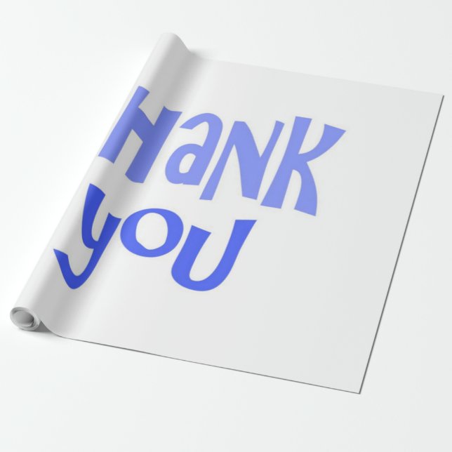 Papier Cadeau merci l'art texte (Déroulé)