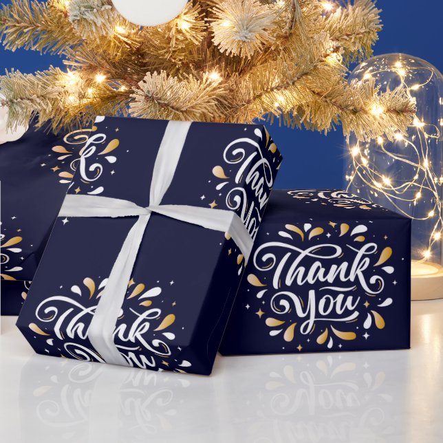 Papier Cadeau Merci, Merci, Art texte, (Vacances)