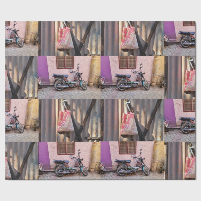 PAPIER CADEAU MERCI MOTO WALLPAPER (Couture)