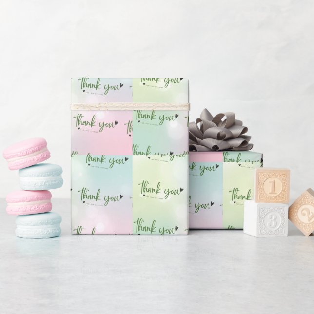 Papier Cadeau Merci pour le cadeau (Baby Shower)
