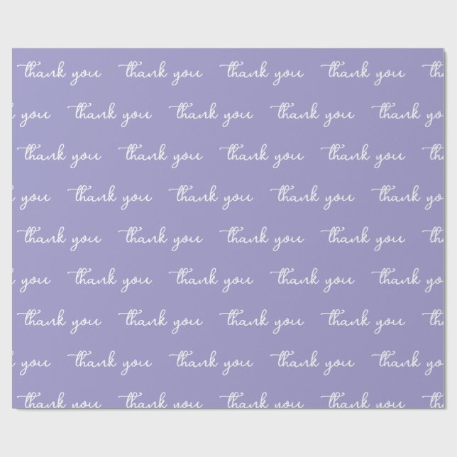 PAPIER CADEAU  MERCI STYLÉ SIMPLE MODERNE PERSONNALISÉ  (Plat)